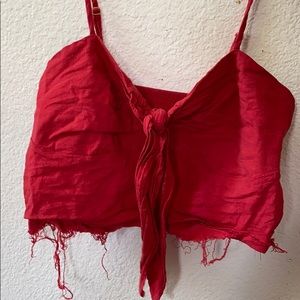 Red tie tank
